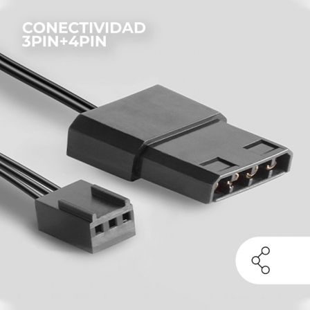 Mars Gaming Kit 2 Ventiladores MF-PROX2 Blanco 120mm Mars Gaming Kit 2 Ventiladores MF-PROX2 Blanco 120mm